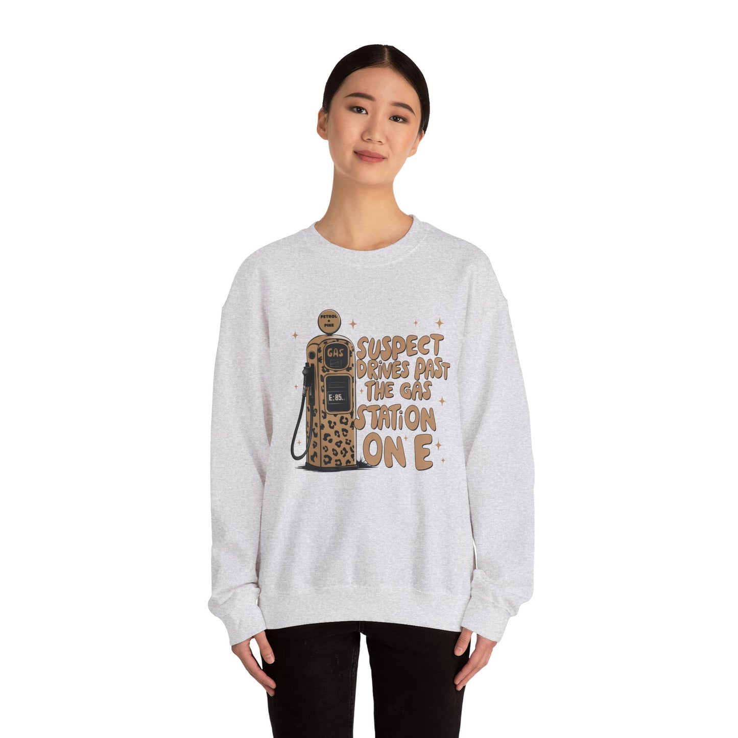 Leopard, Suspect Drives Past the Gas Station … Sweatshirt