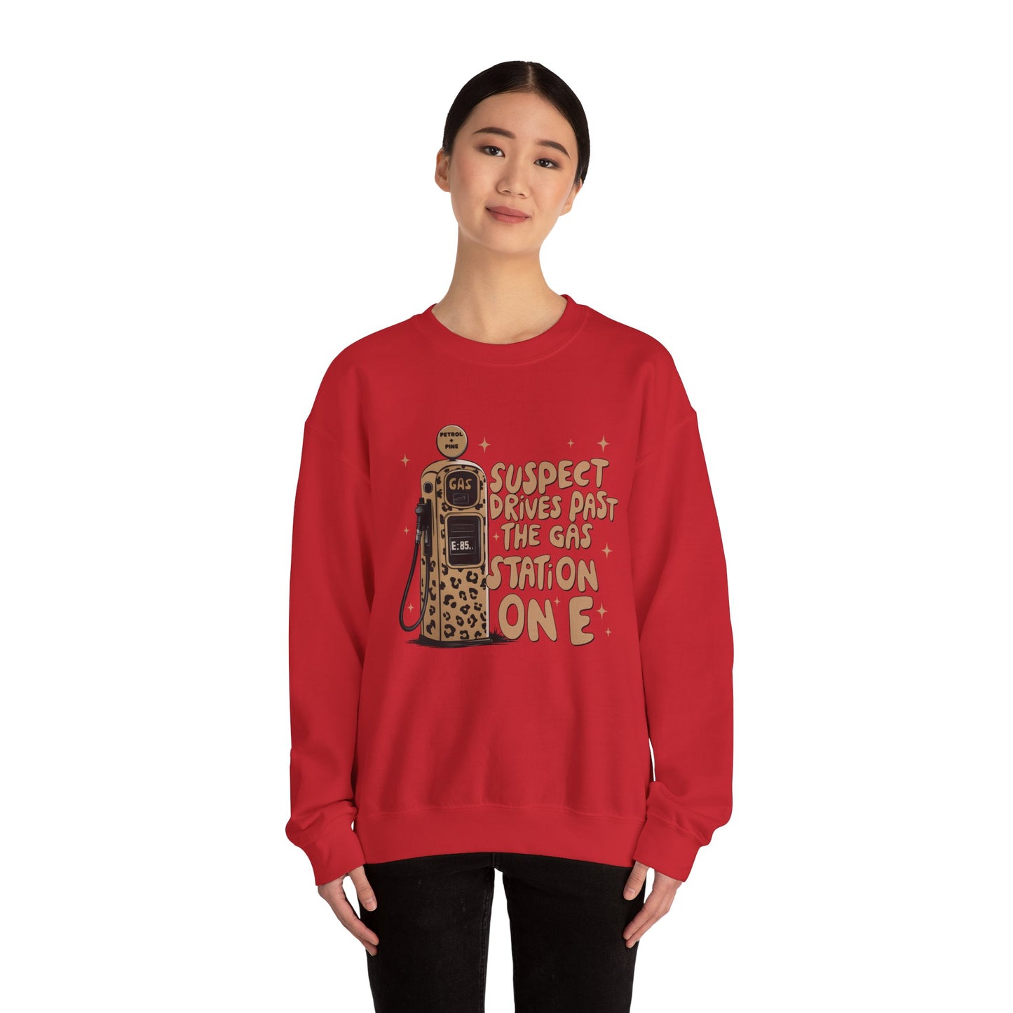Leopard, Suspect Drives Past the Gas Station … Sweatshirt