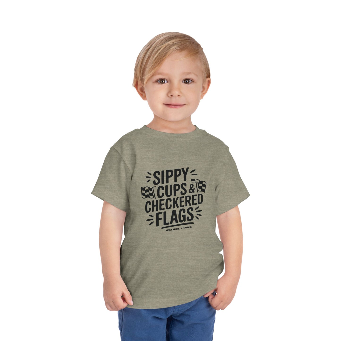 Sippy Cups & Checkered Flags - Toddler Tee