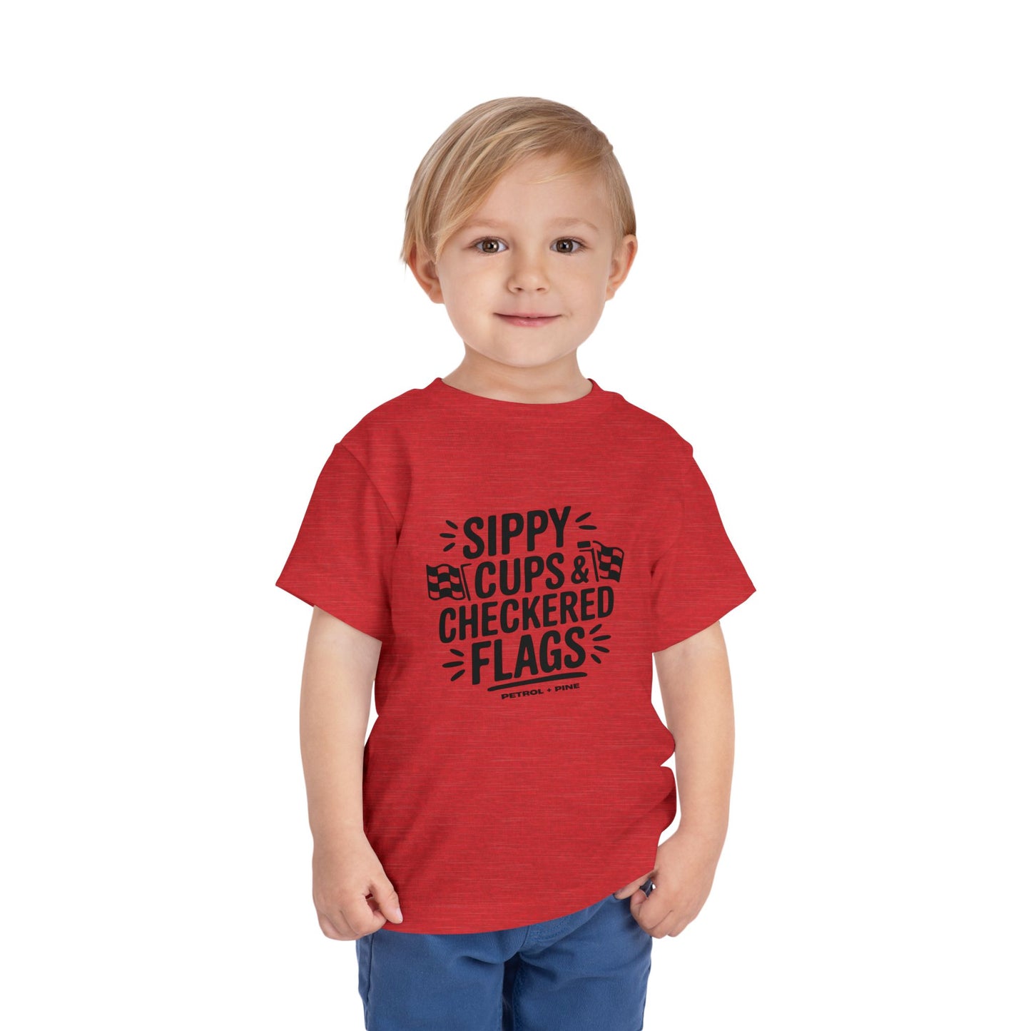 Sippy Cups & Checkered Flags - Toddler Tee