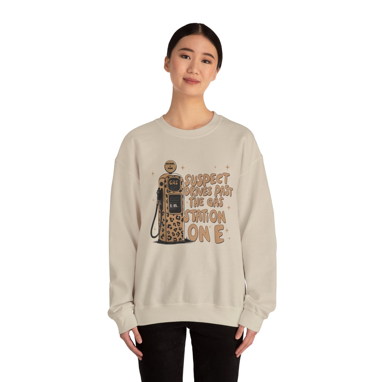 Leopard, Suspect Drives Past the Gas Station … Sweatshirt