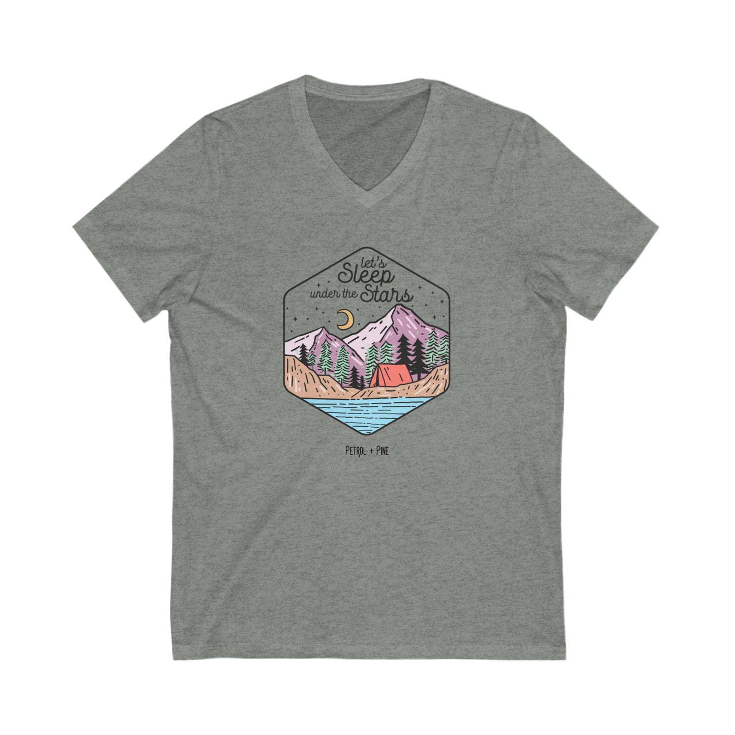 Under the Stars Unisex V Neck Tee