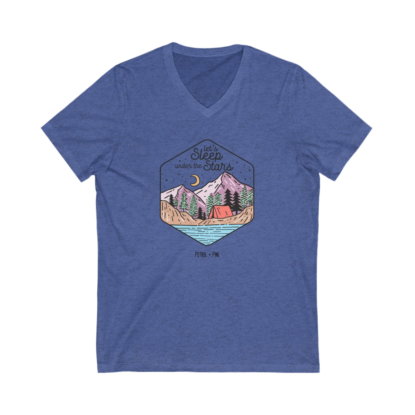 Under the Stars Unisex V Neck Tee