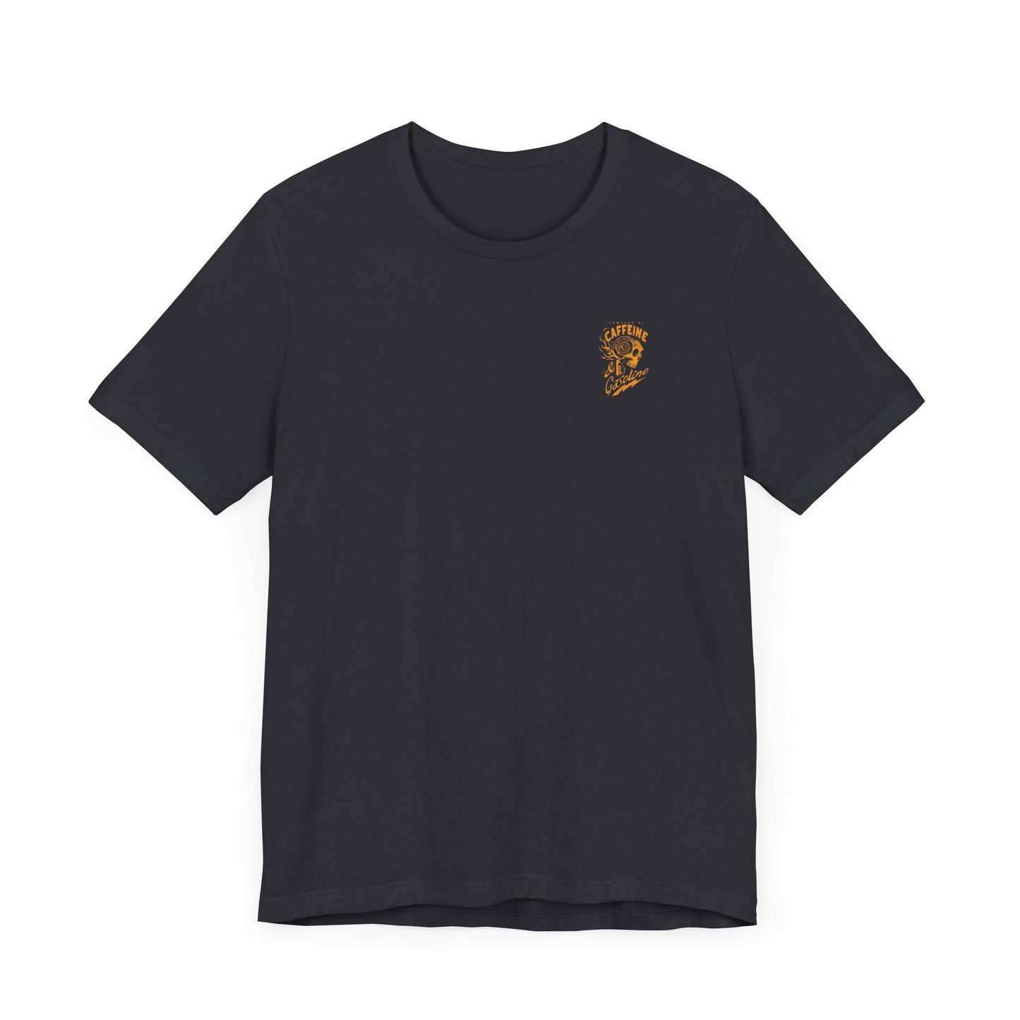 Powered by Caffeine and Gasoline Unisex Tee