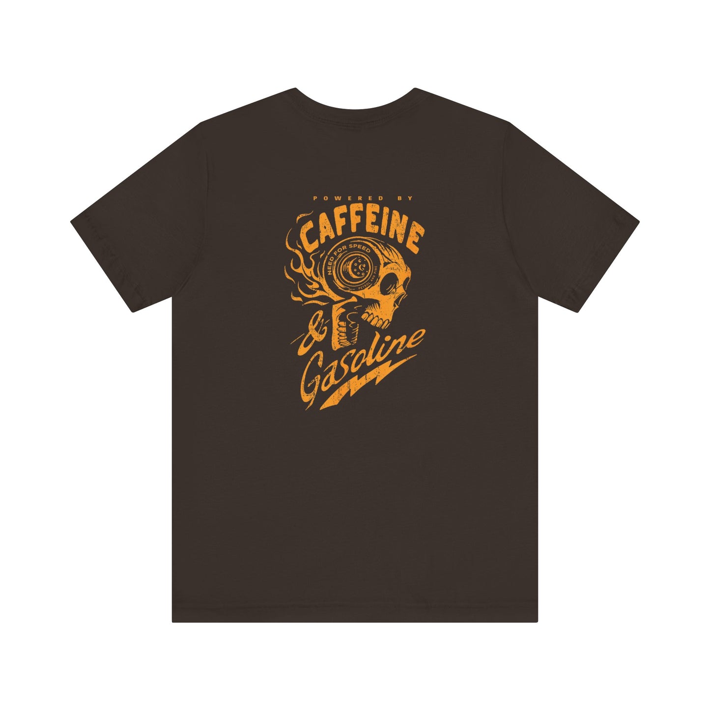 Powered by Caffeine and Gasoline Unisex Tee