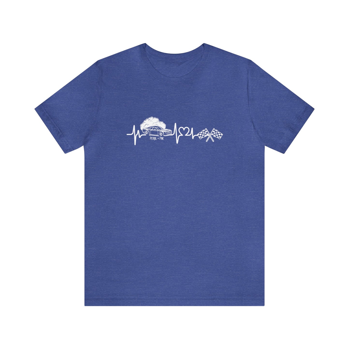 Heartbeat DRAG Car Unisex Tee