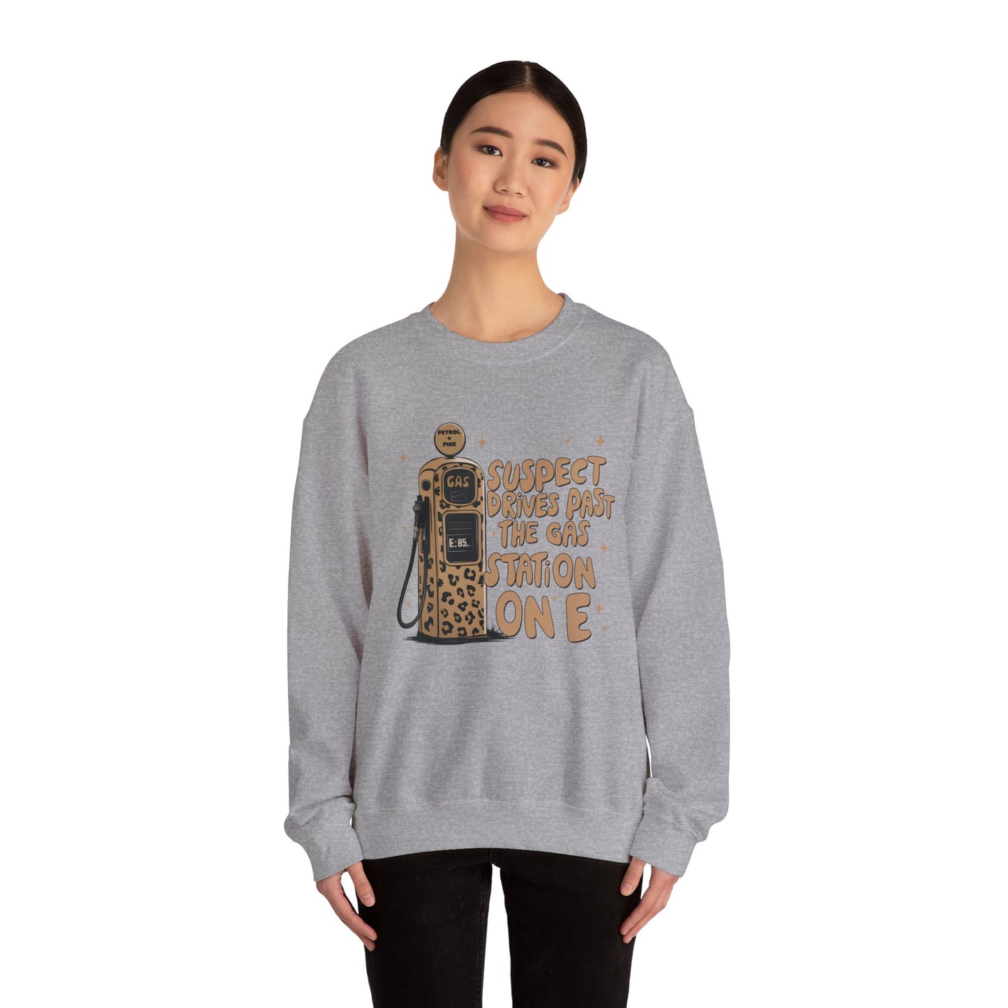Leopard, Suspect Drives Past the Gas Station … Sweatshirt