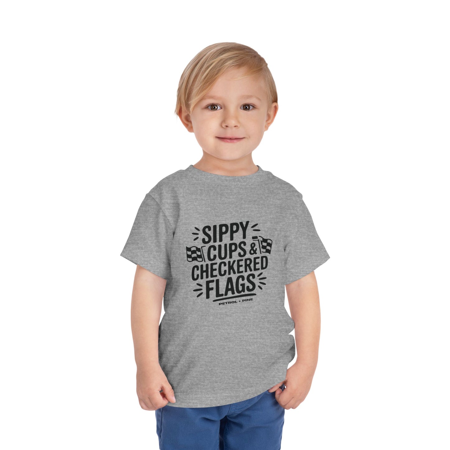 Sippy Cups & Checkered Flags - Toddler Tee