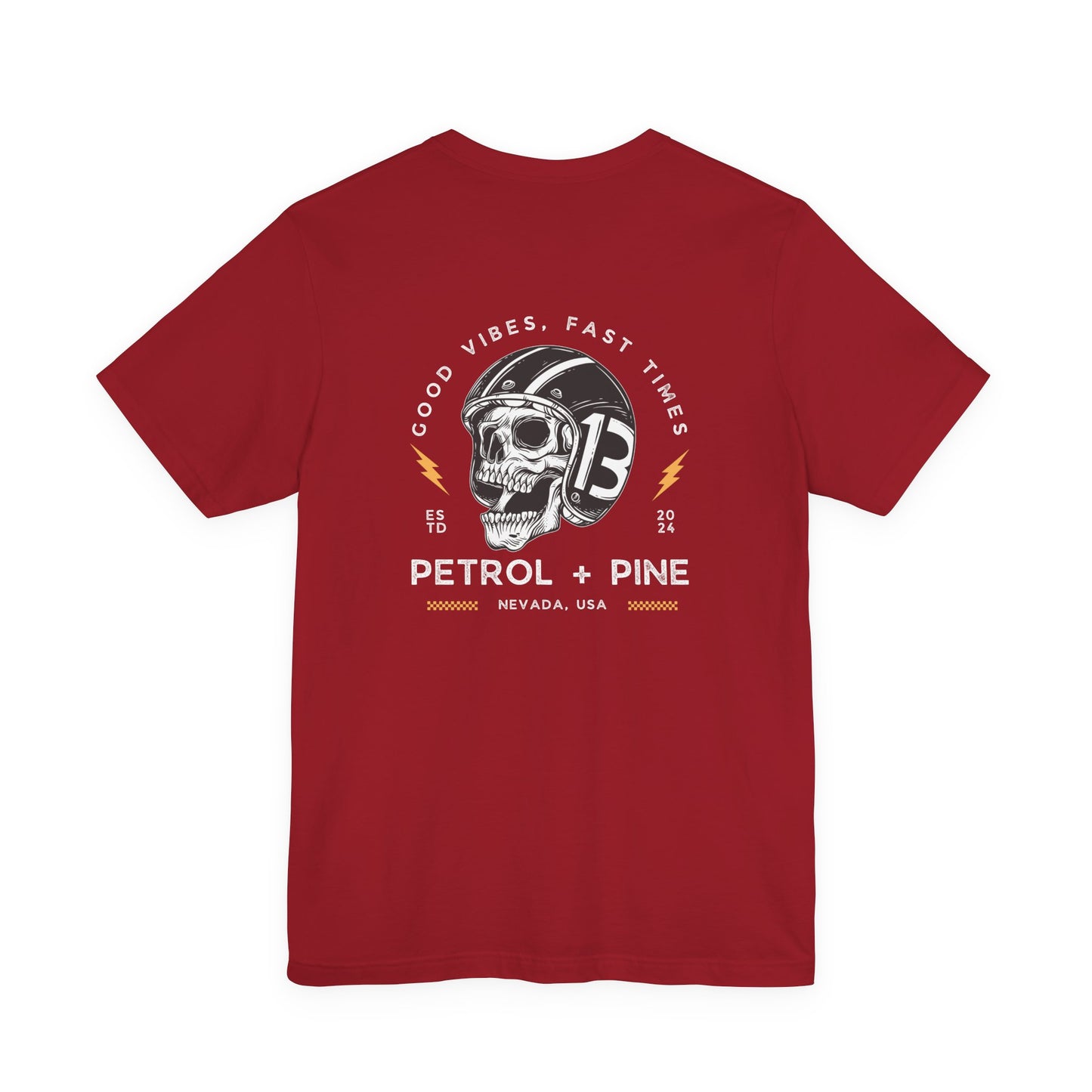 Good Vibes, Fast Times Helmet Skull - Unisex Tee