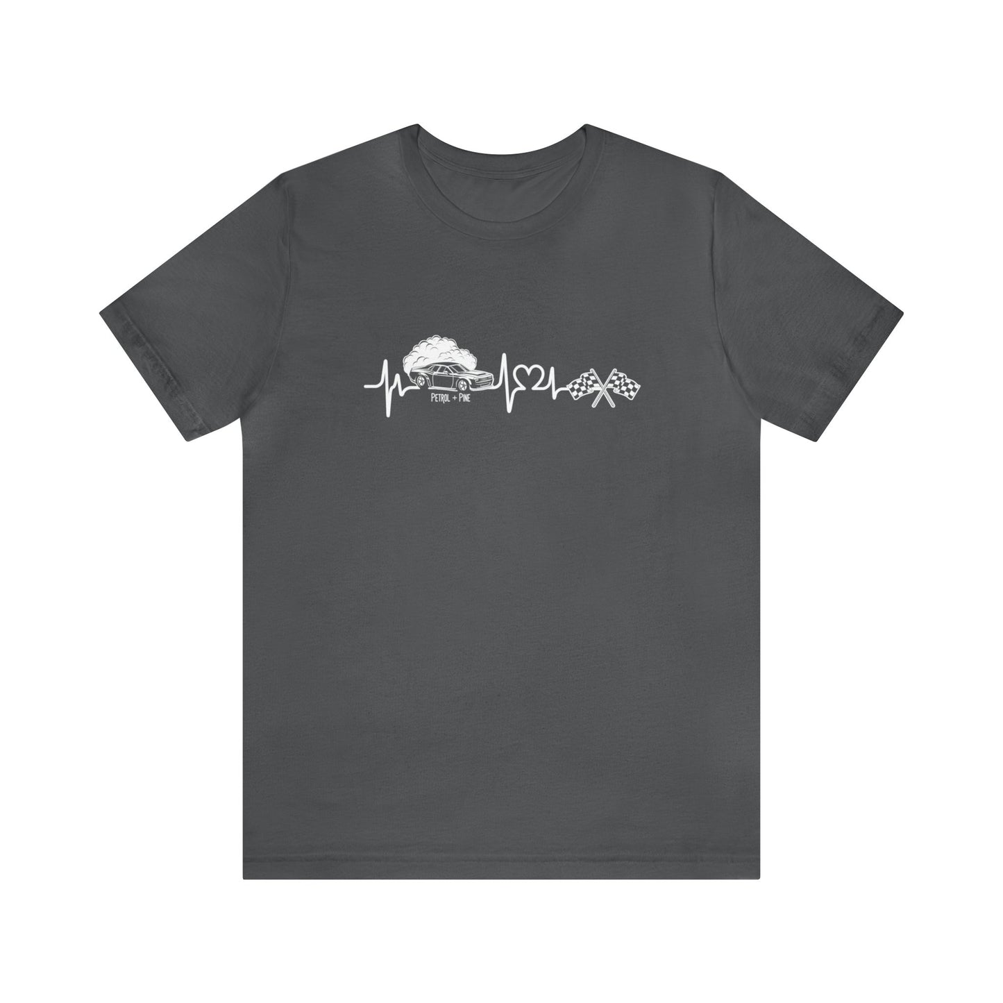 Heartbeat DRAG Car Unisex Tee