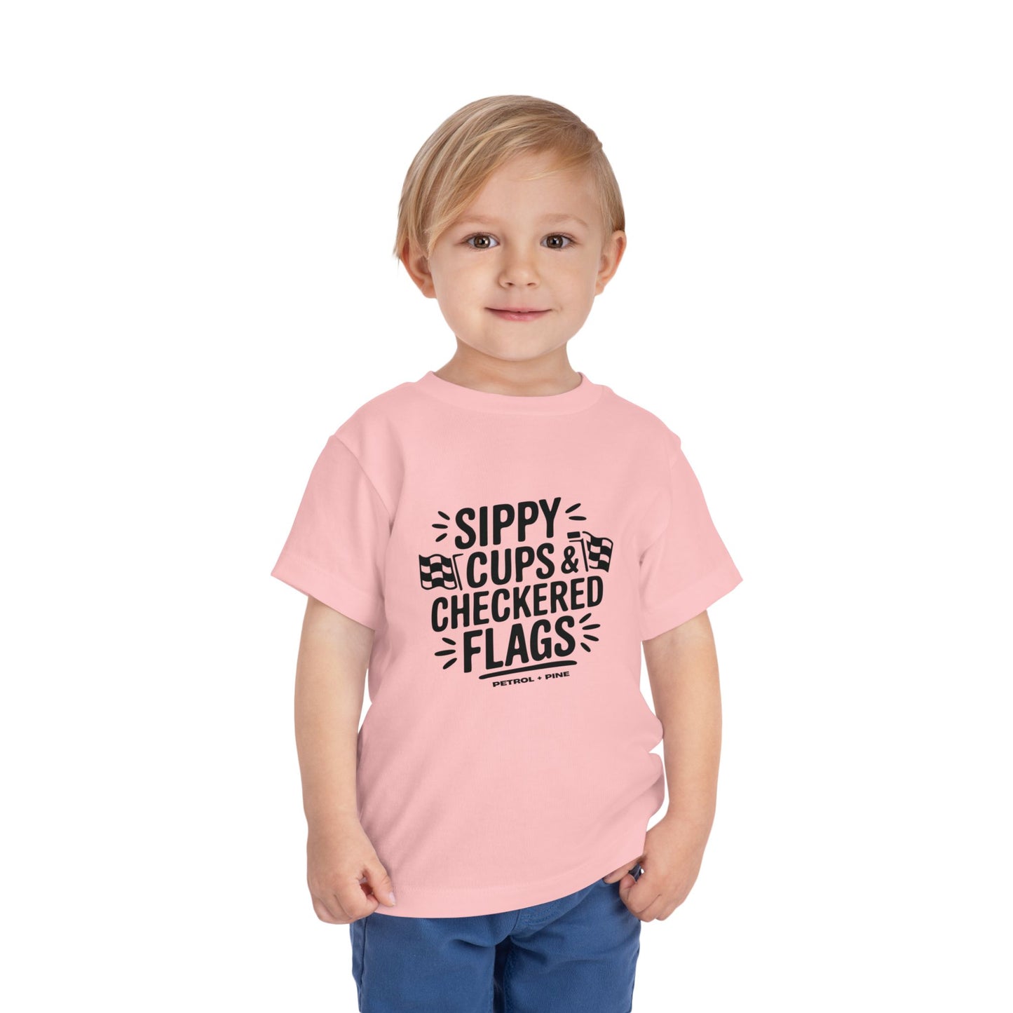 Sippy Cups & Checkered Flags - Toddler Tee