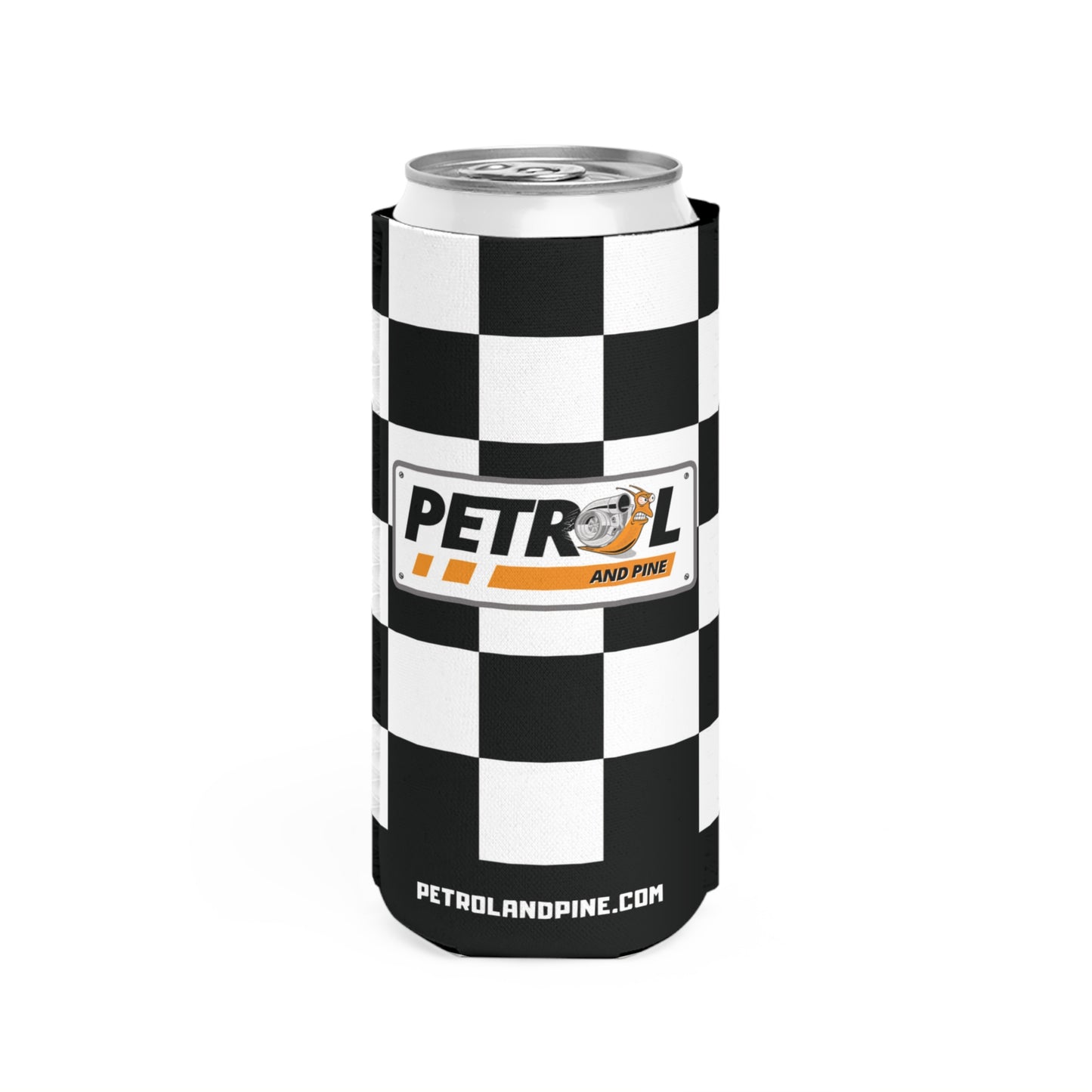 Petrol and Pine (Snail) Slim Can Koozie