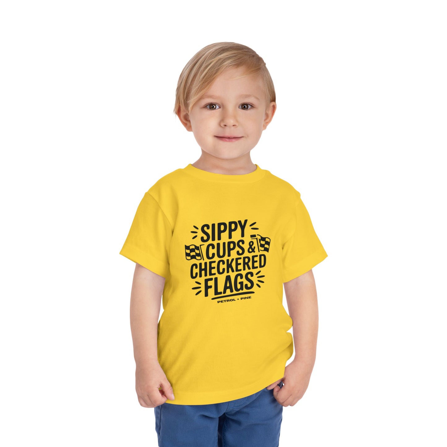 Sippy Cups & Checkered Flags - Toddler Tee