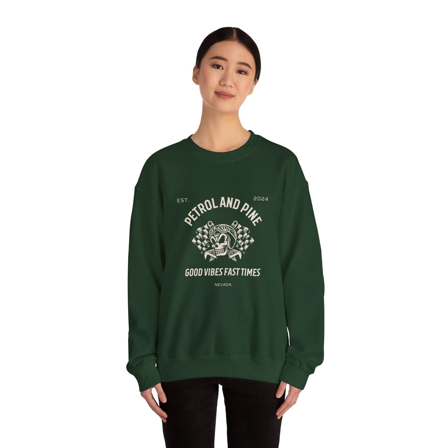 Skull Flag Good Vibes Fast Times Sweatshirt