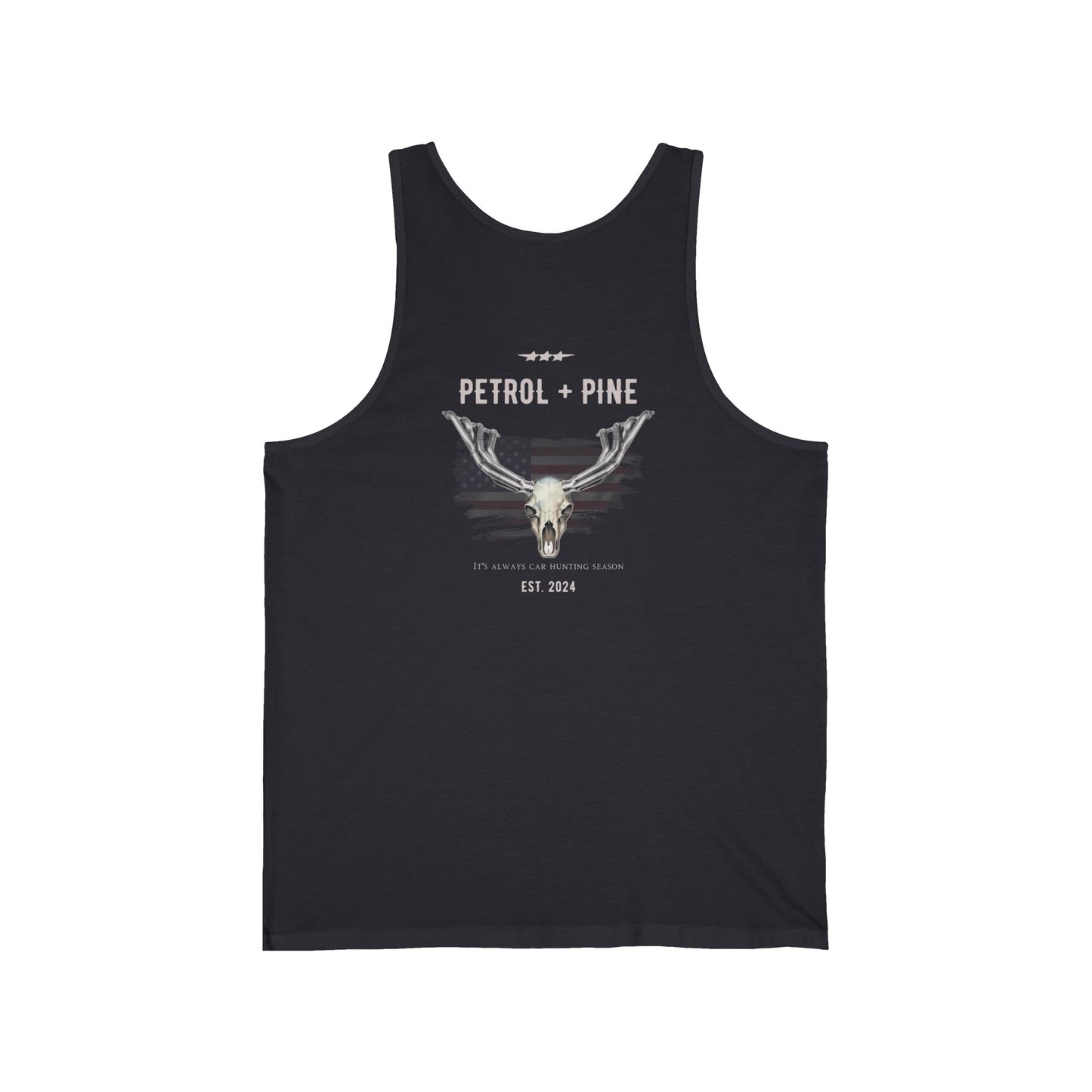 Petrol + Pine Skull - Unisex Jersey Tank