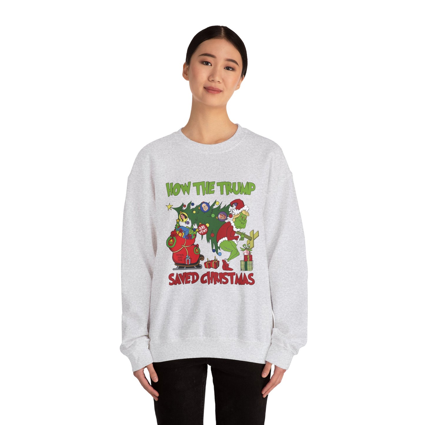 How the Trump Saved Christmas (Grinch) Unisex Sweatshirt