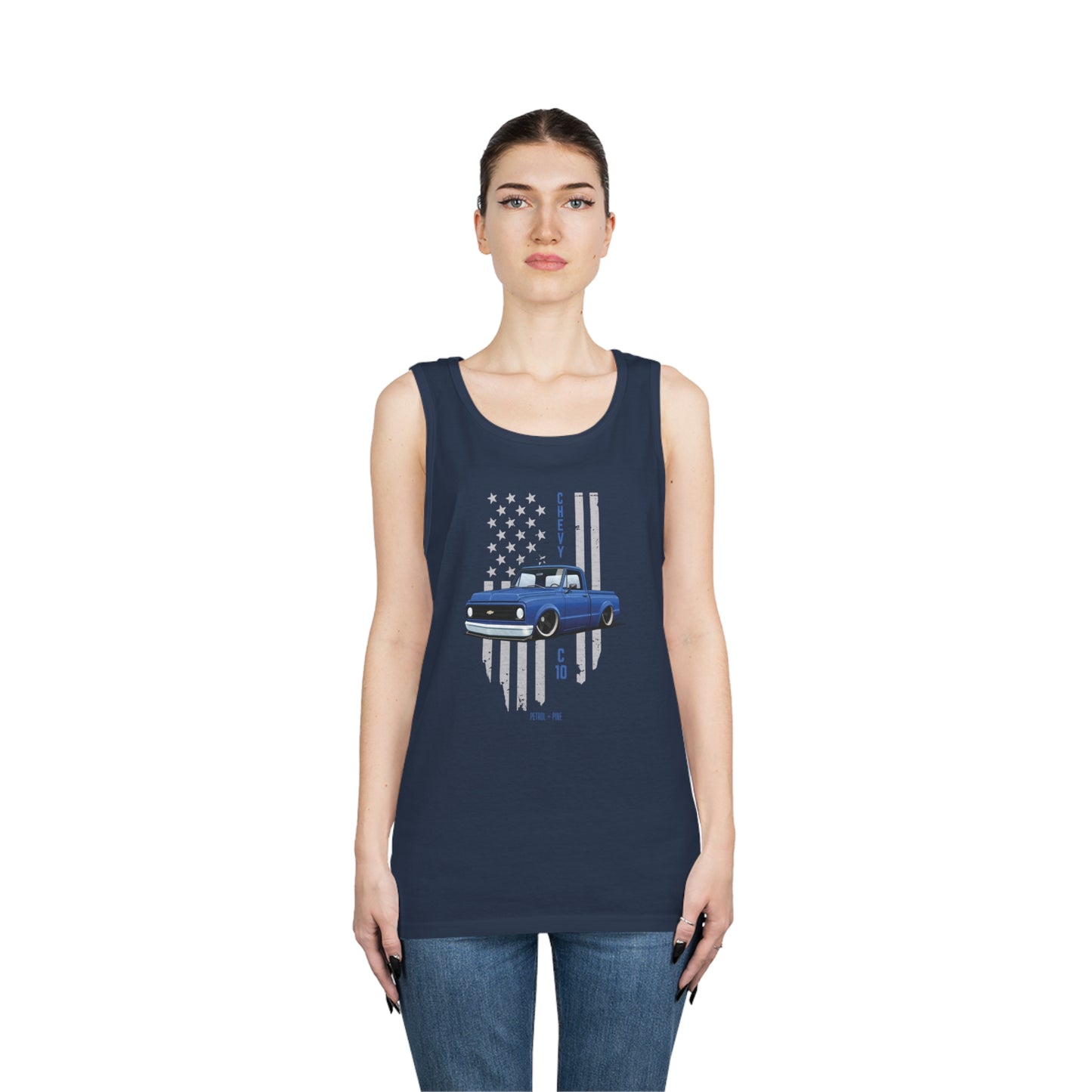 Blue C10 Unisex Heavy Cotton Tank Top