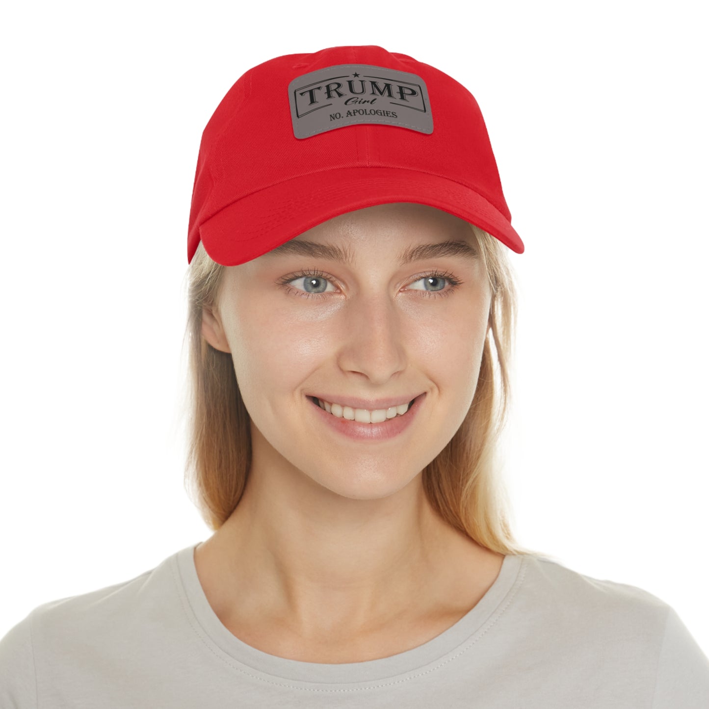 Trump Girl Hat - Leather Patch (Rectangle)