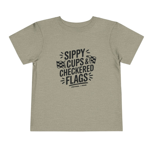 Sippy Cups & Checkered Flags - Toddler Tee