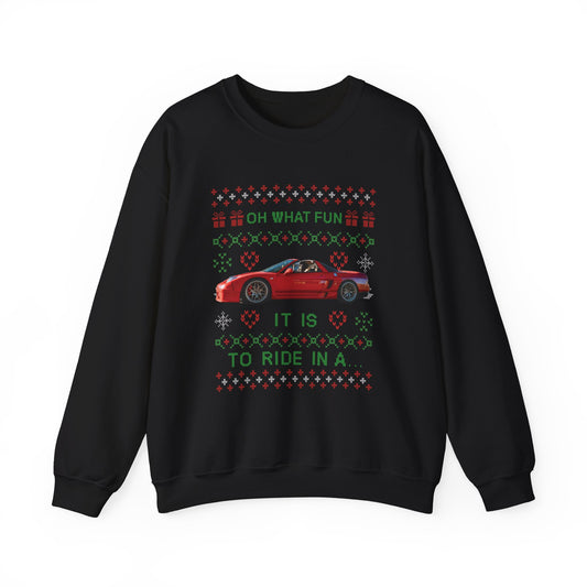 Oh what fun it is to ride in a… - Unisex Crewneck Sweatshirt