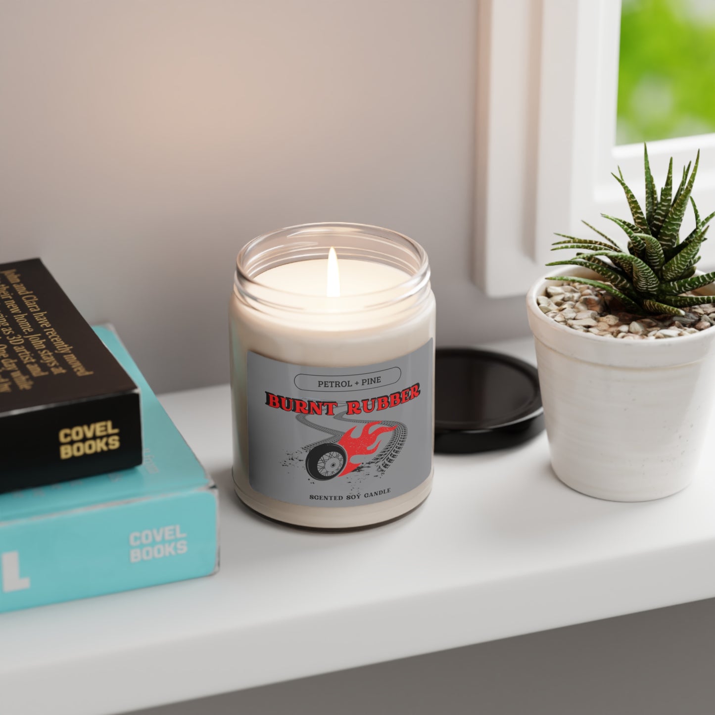 BURNT RUBBER - Scented Soy Candle