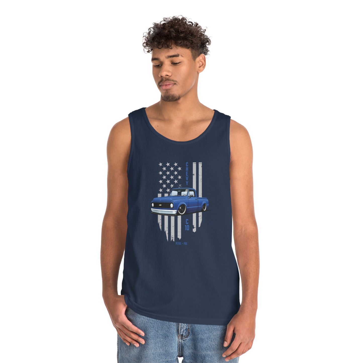 Blue C10 Unisex Heavy Cotton Tank Top