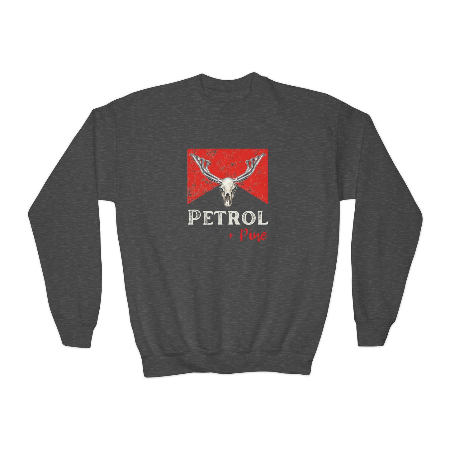 Petrol + Pine Youth Crewneck Sweatshirt - Cozy Outdoor Style