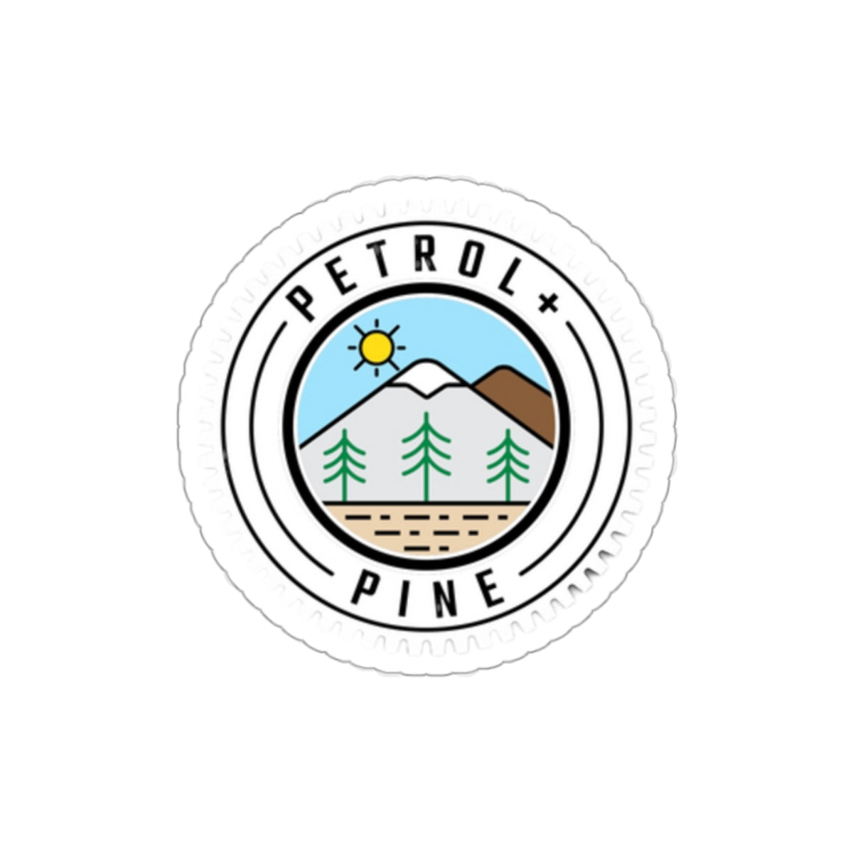 Petrol + Pine Logo Sticker