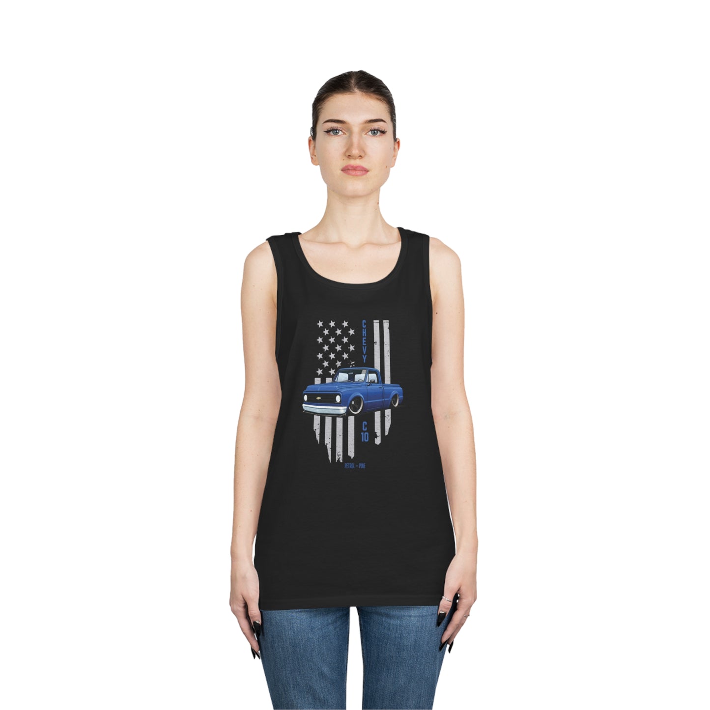 Blue C10 Unisex Heavy Cotton Tank Top