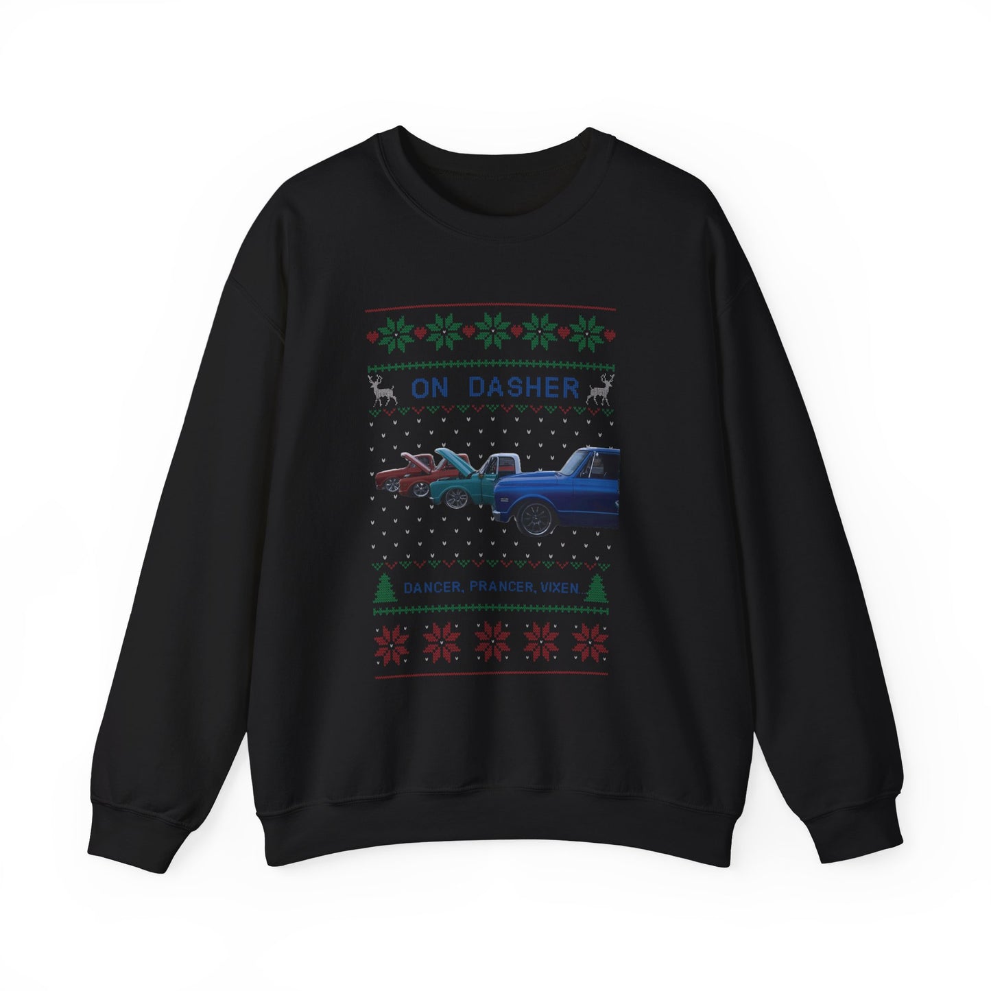 On Dasher, Dancer, Prancer, Vixen… - Unisex Crewneck Sweatshirt