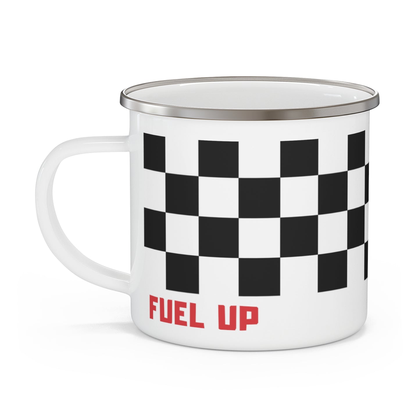 Fuel Up Enamel Camping Mug