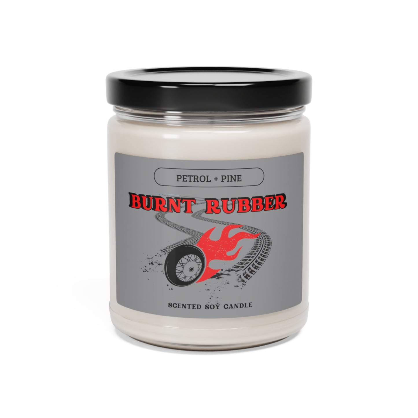 BURNT RUBBER - Scented Soy Candle