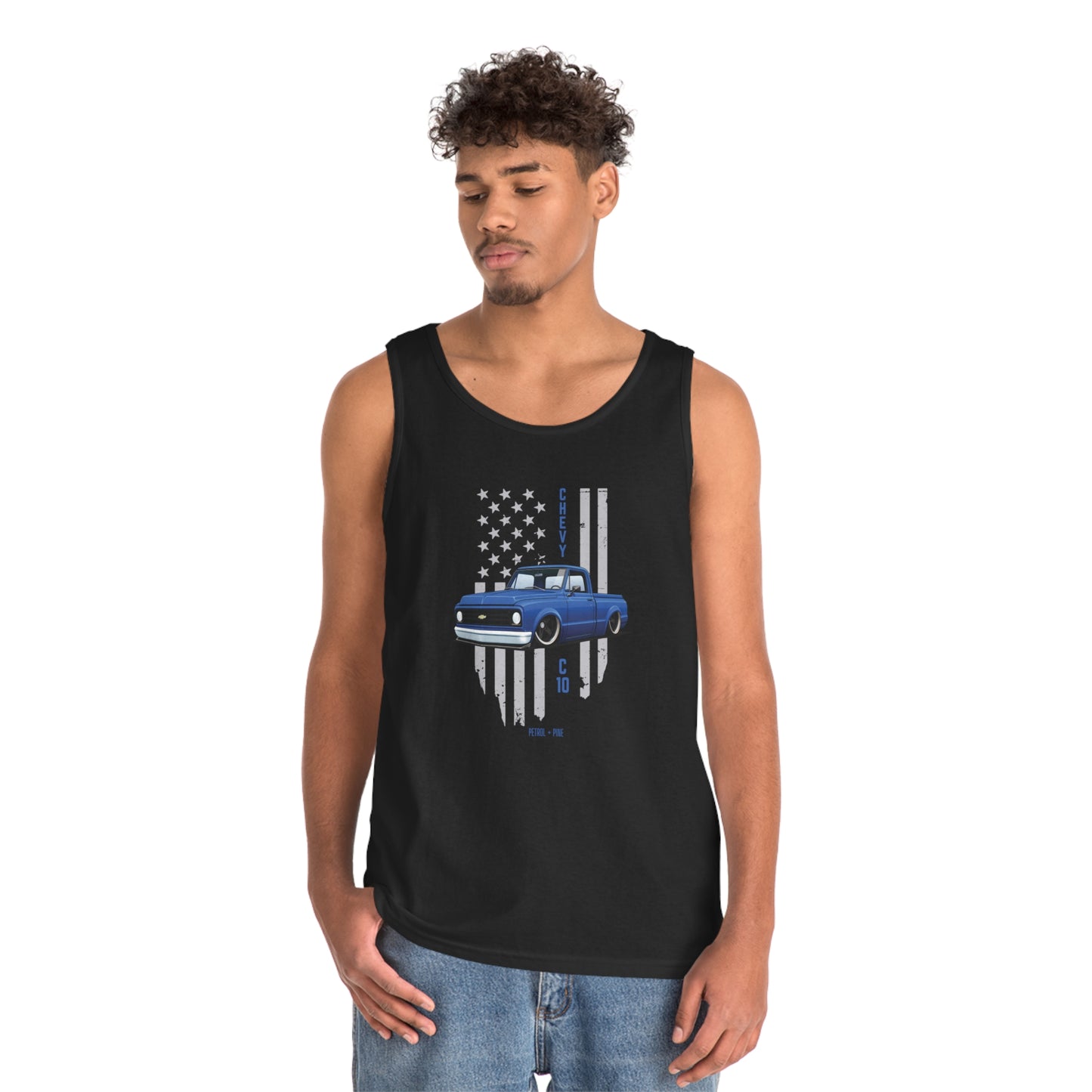 Blue C10 Unisex Heavy Cotton Tank Top