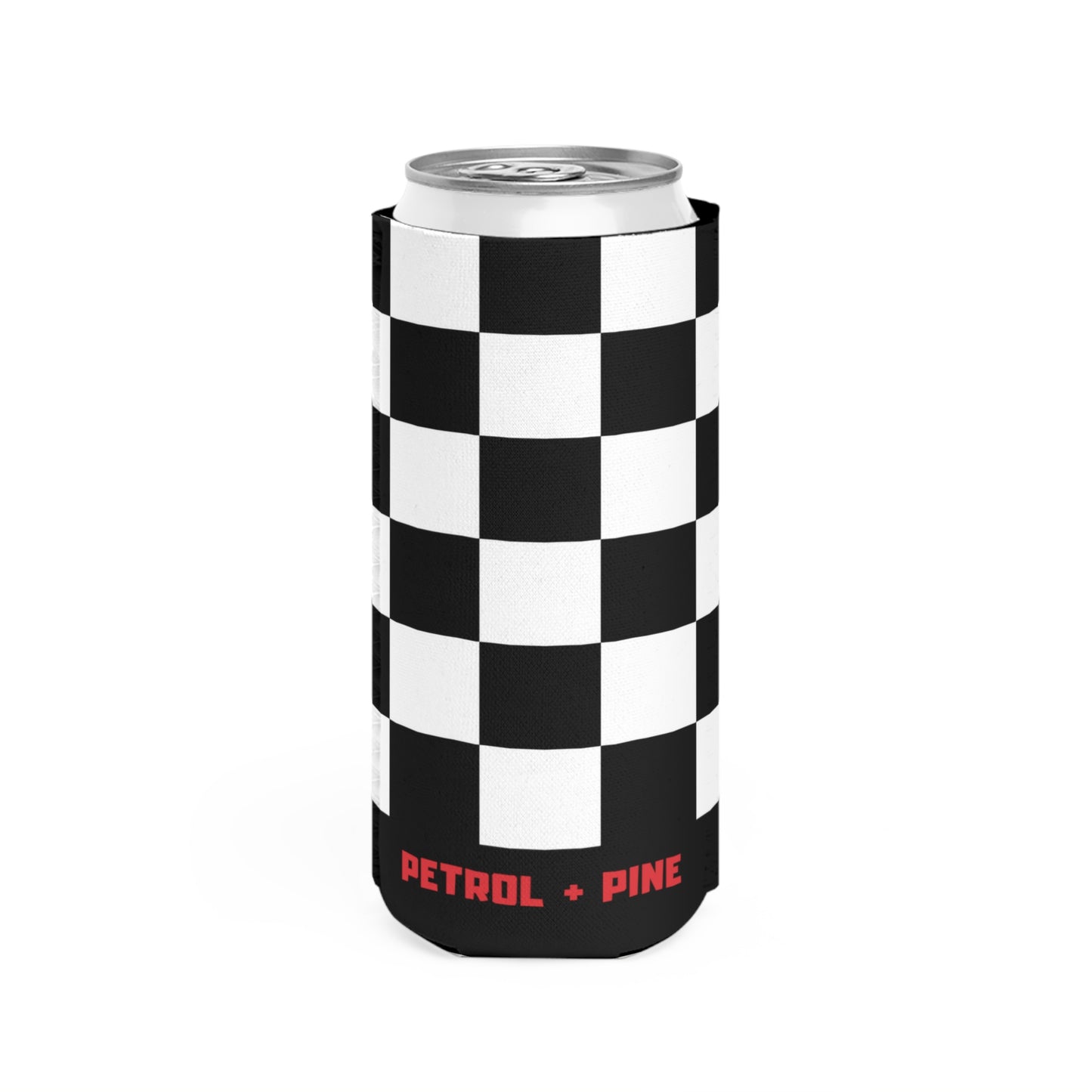 Petrol and Pine Slim Can Koozie