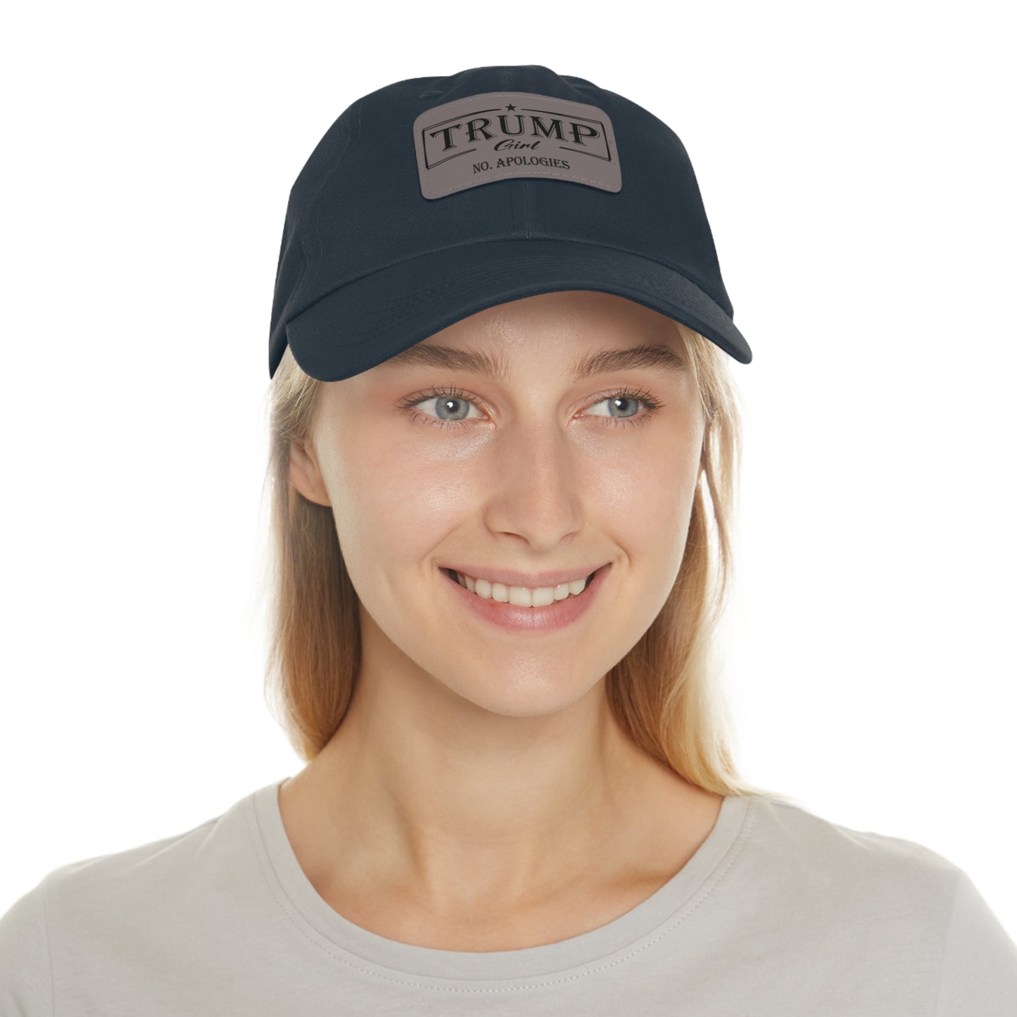 Trump Girl Hat - Leather Patch (Rectangle)