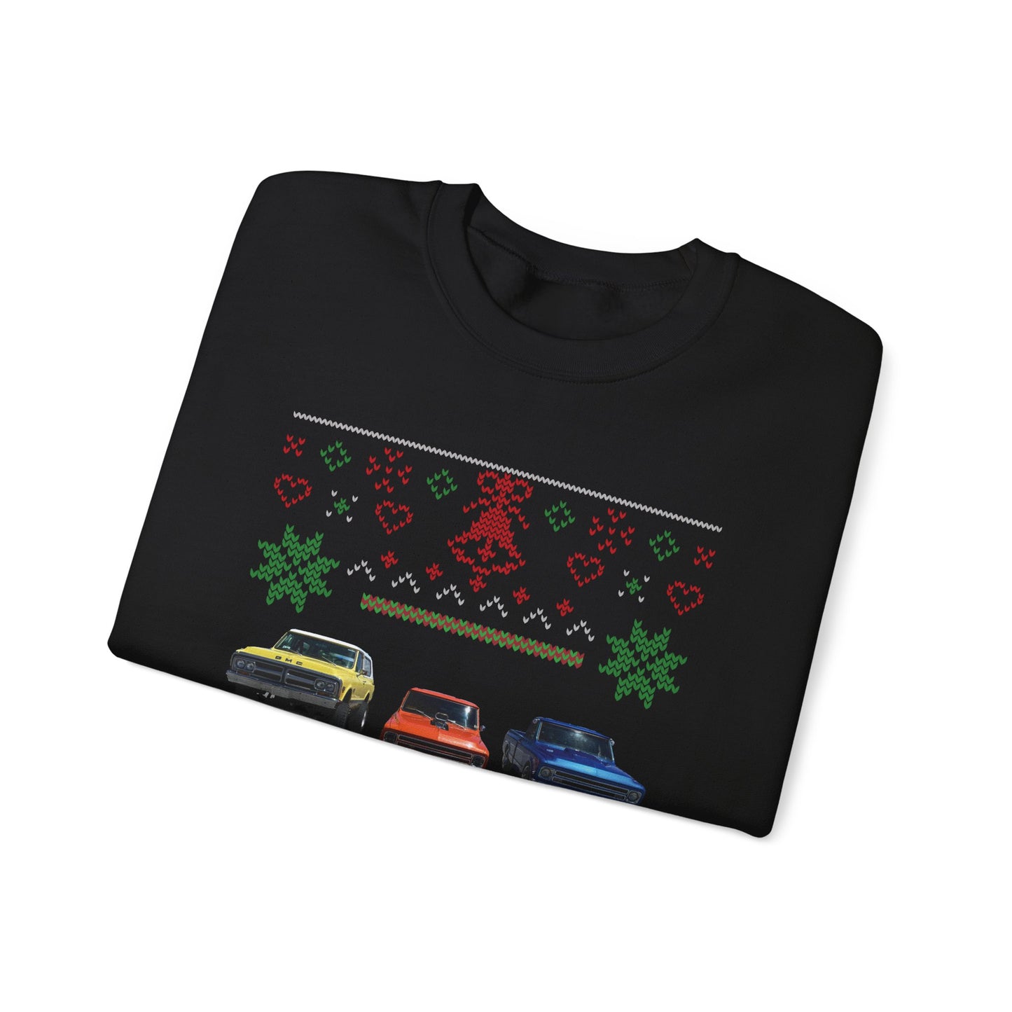 Merry + Bright (Trucks) - Unisex Crewneck Sweatshirt