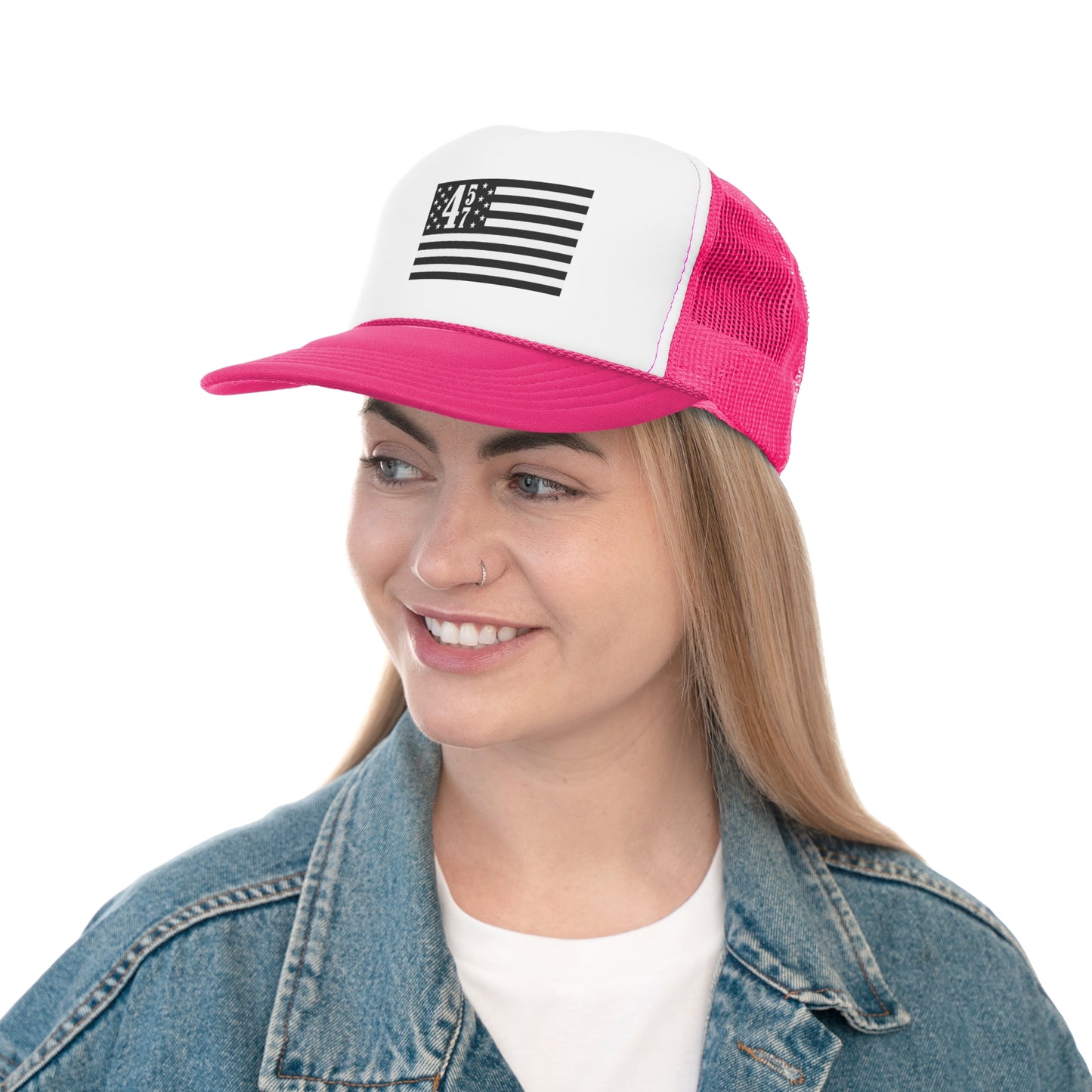 45 47 Flag Trucker Hat