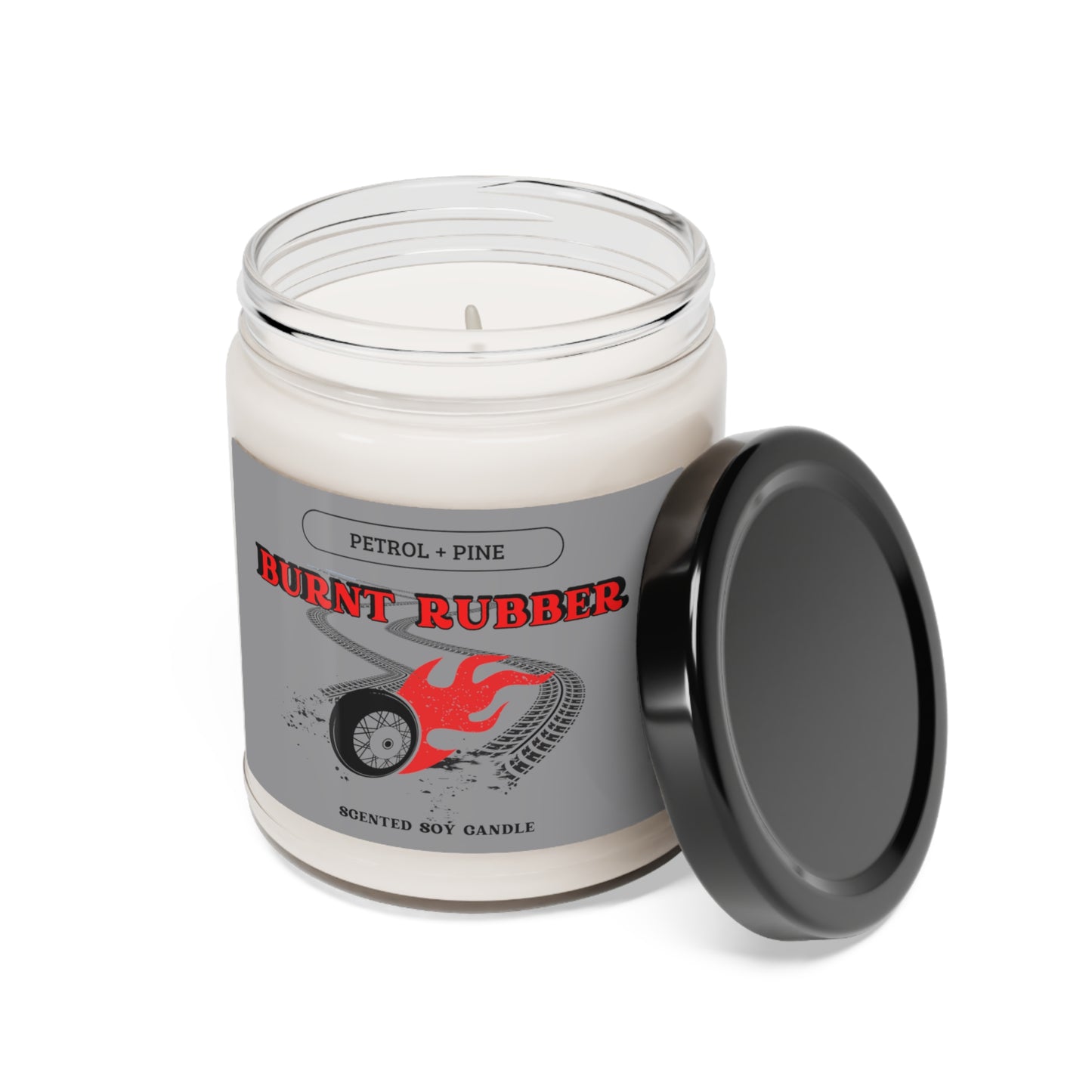 BURNT RUBBER - Scented Soy Candle