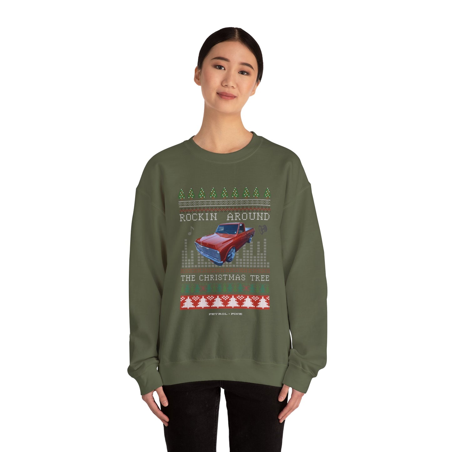 Rockin Around the Christmas Tree Unisex Crewneck Sweatshirt