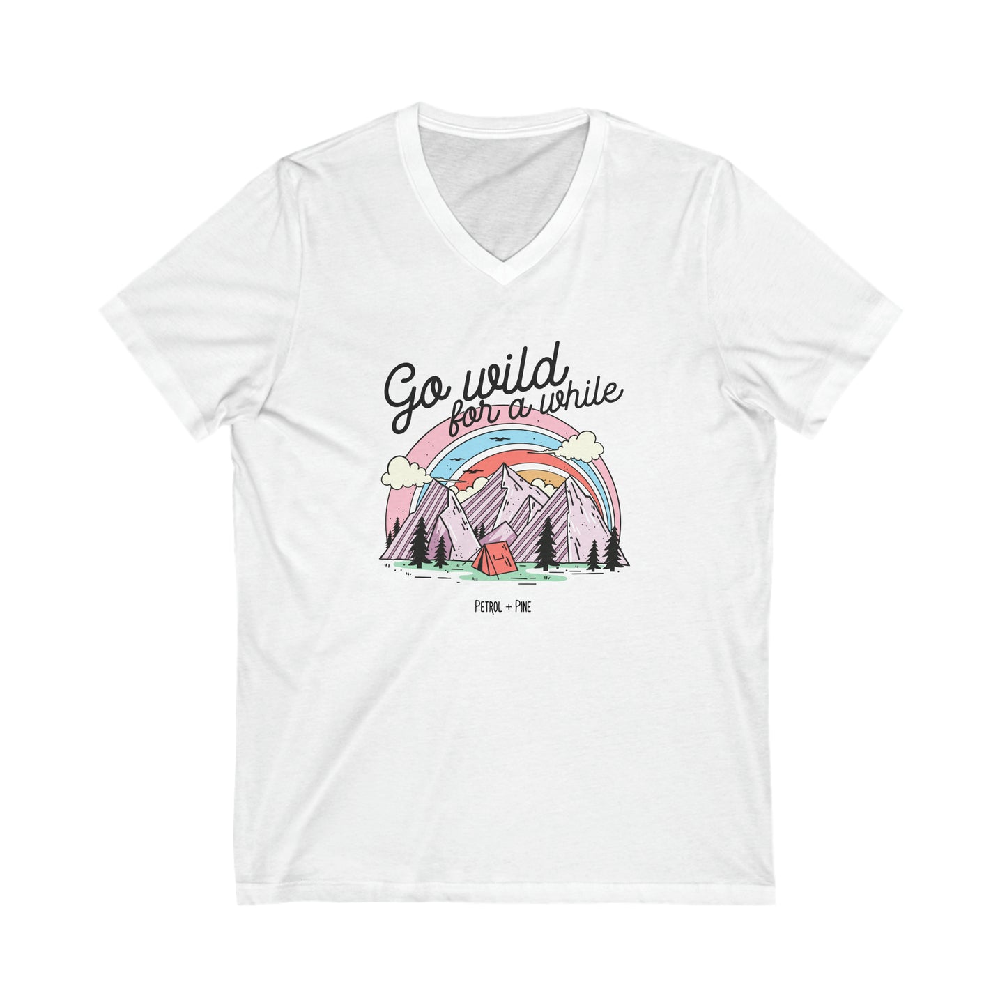 Go Wild Unisex V Neck Tee