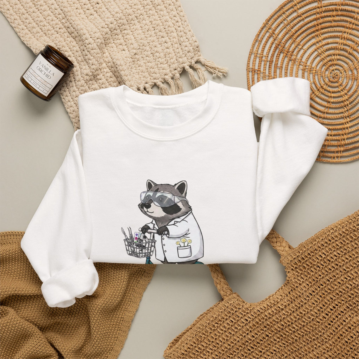 Raccoon Histology -  Unisex Crewneck Sweatshirt