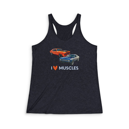 I Love Muscles - Women's Tri Blend Tank Top