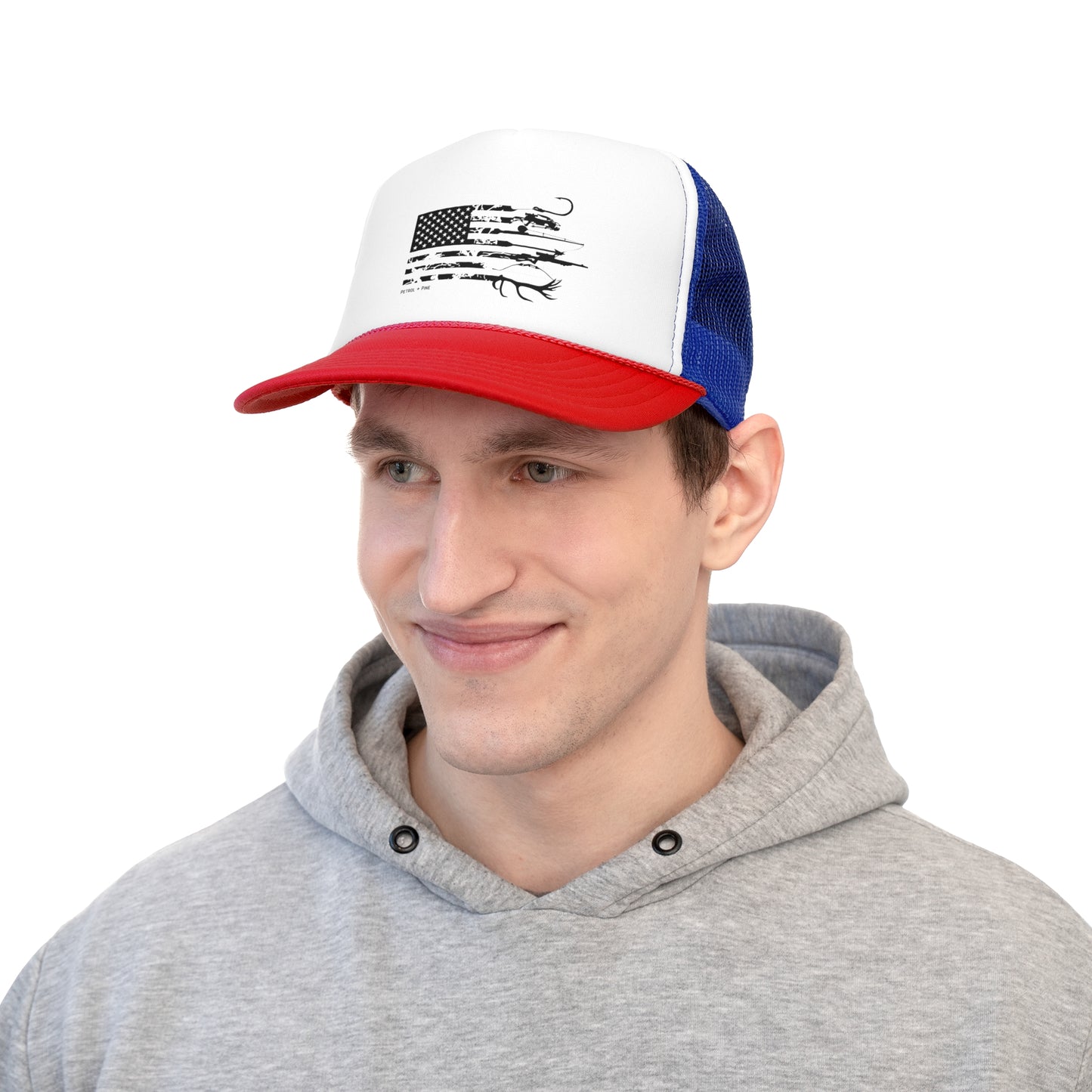 Flag Hunting Trucker Hat