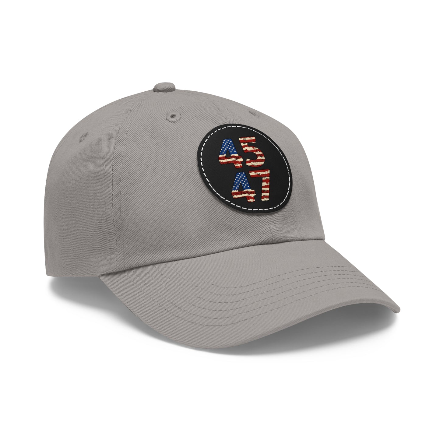 45 47 Hat w/ Leather Patch (Round)