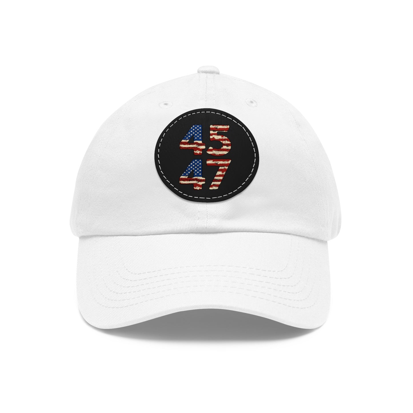 45 47 Hat w/ Leather Patch (Round)