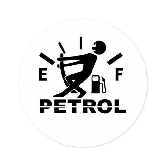 Petrol Round Sticker