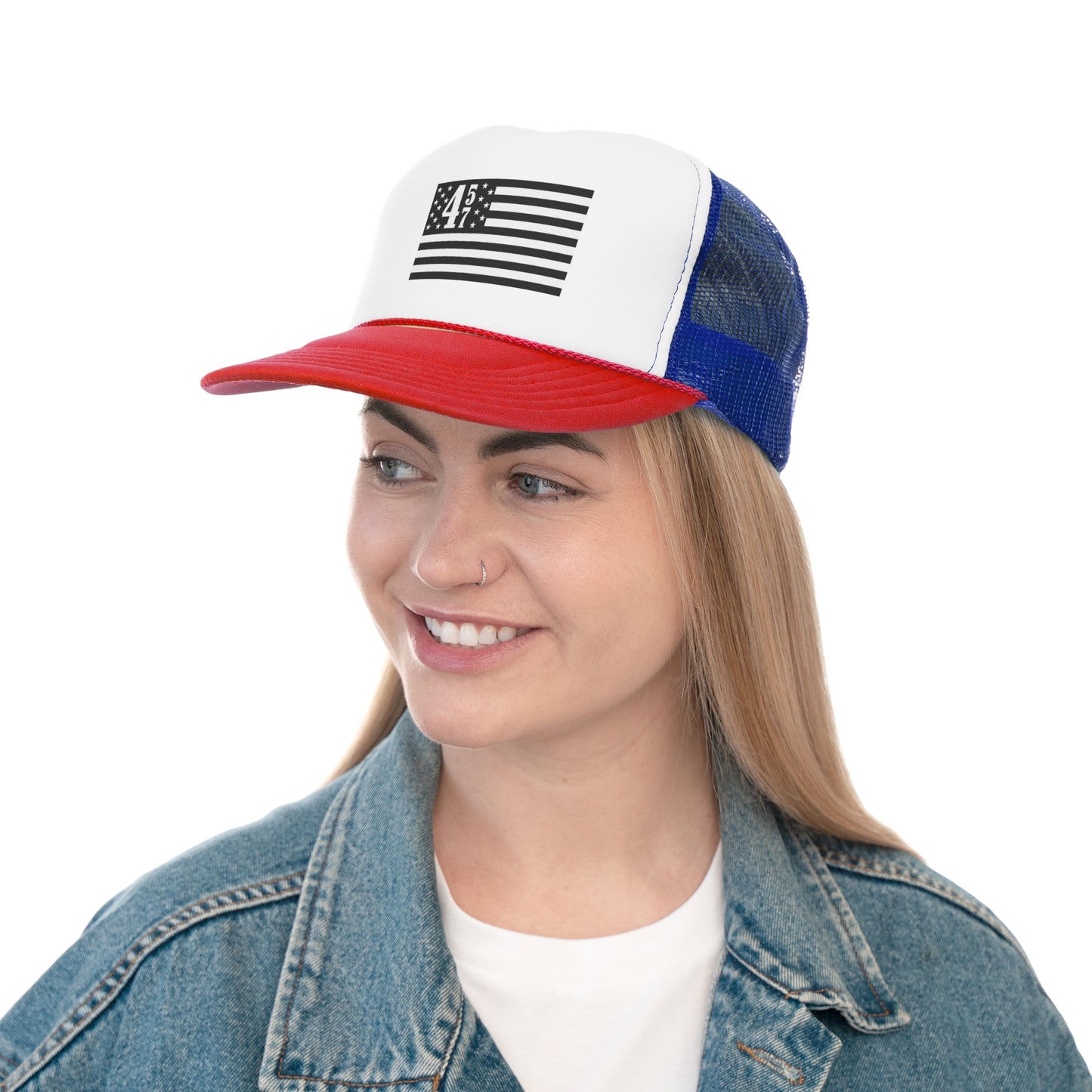 45 47 Flag Trucker Hat