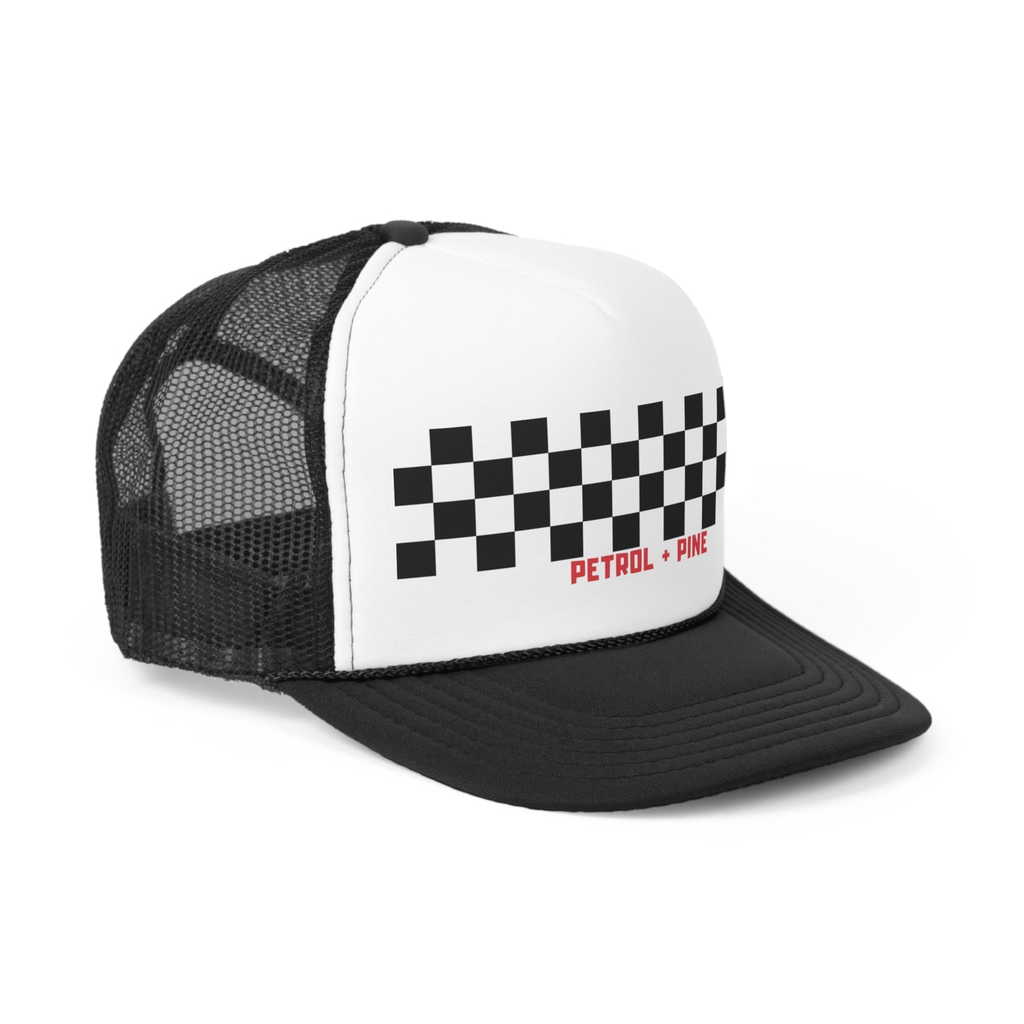 Checkered Trucker Hat