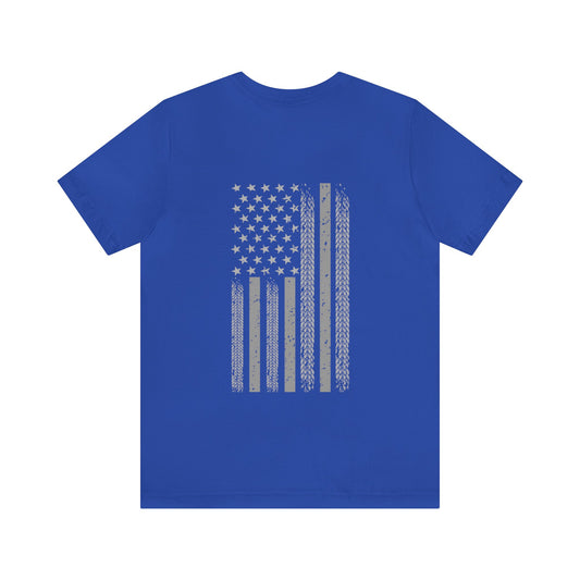 Flag Tire Tread Unisex Tee