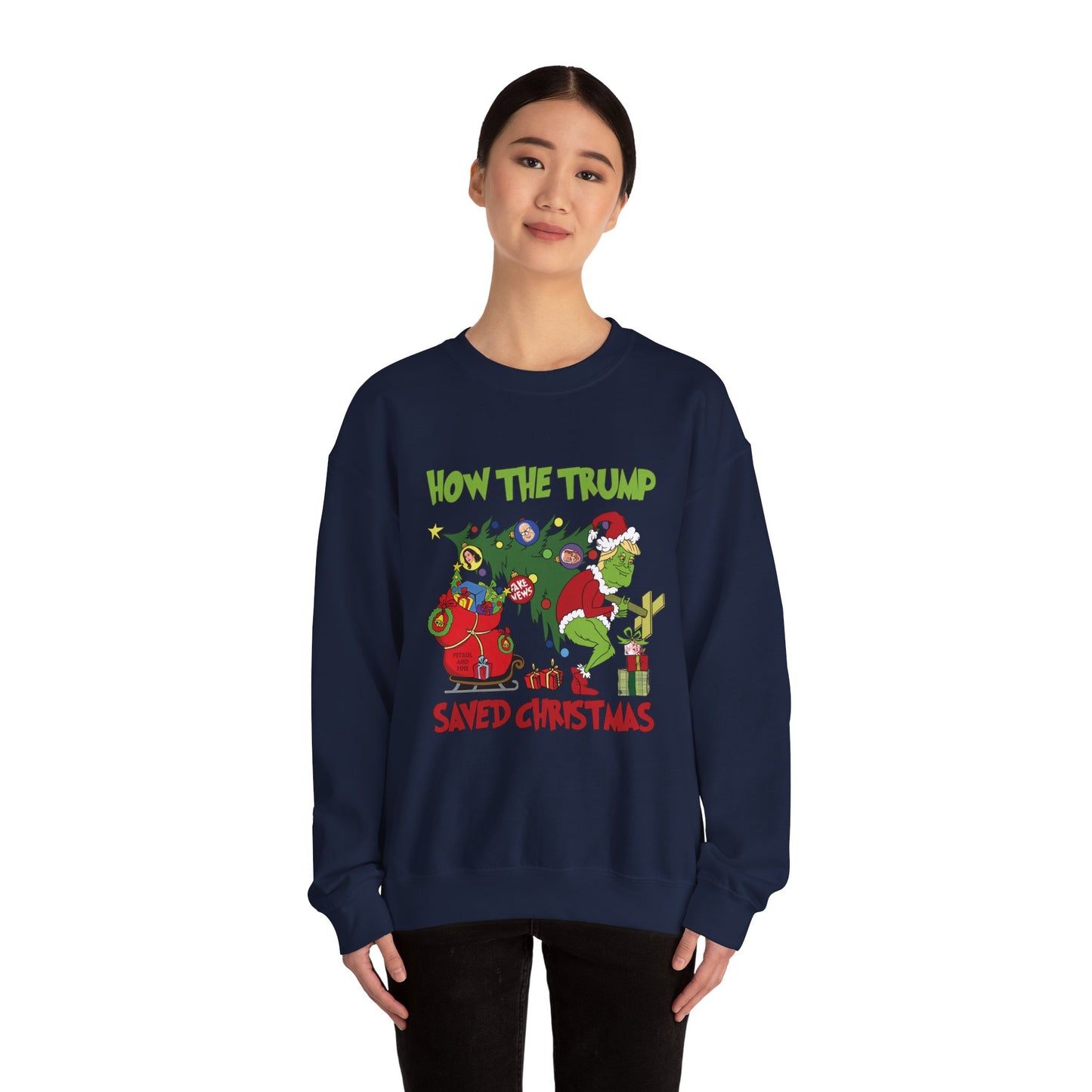 How the Trump Saved Christmas (Grinch) Unisex Sweatshirt